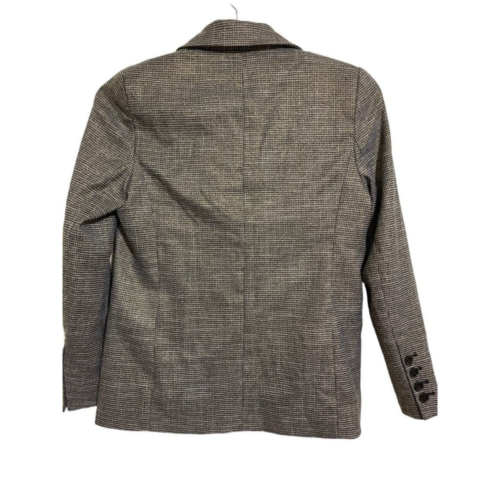 See U Soon Blazer Jacket Women's Size Small Black Gray Plaid Two Button - Picture 5 of 11